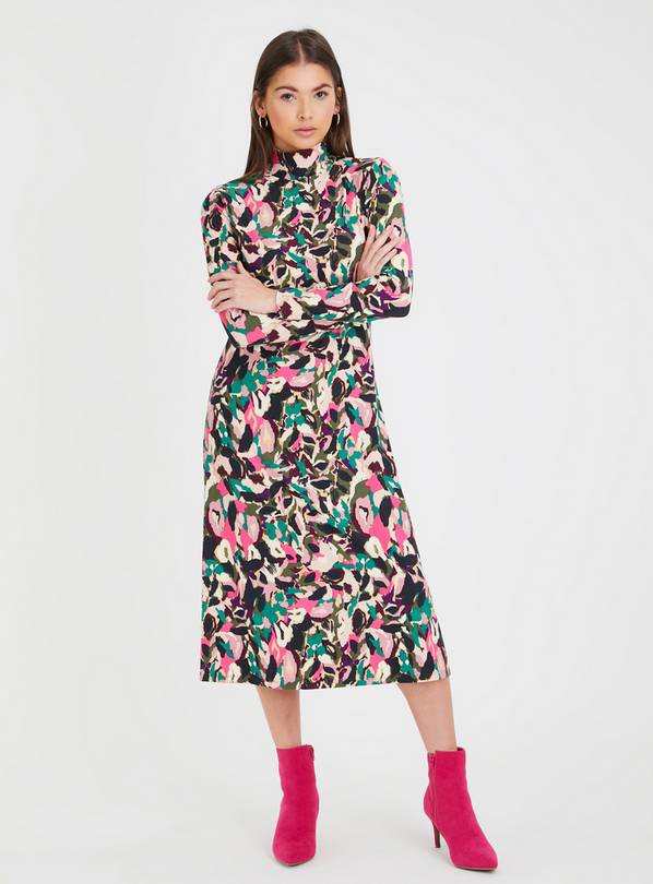 Buy Floral High Neck Dress 22 Dresses Argos